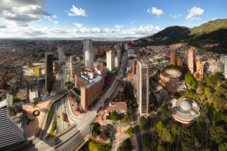 Vista panorâmica de Bogotá, capital da Colômbia